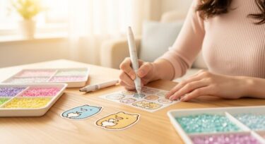 ビーズアートシールですみっコぐらし！？不器用でもハマる魔法の時間